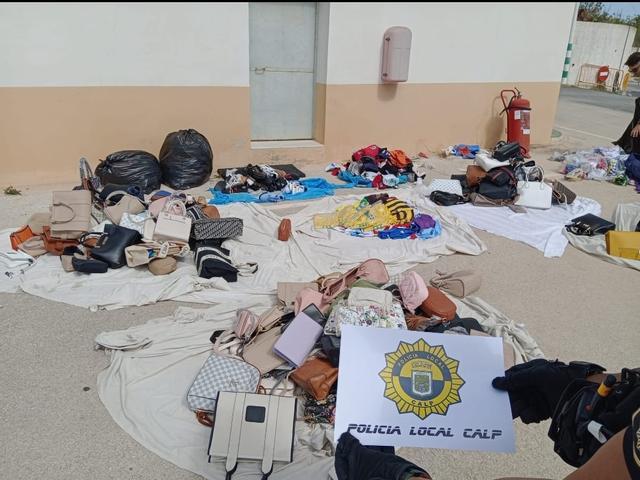 Illegale Straßenverkäufe in Calpe - Polizeiaktion 2025