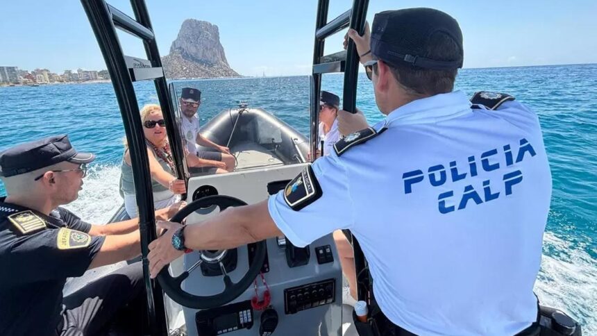Neues Polizeiboot in Calpe