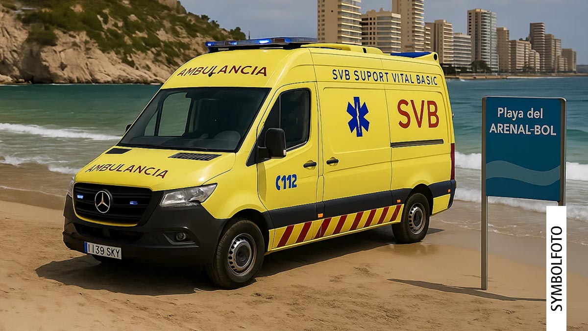 Badeunfall Calpe Arenal-Bol