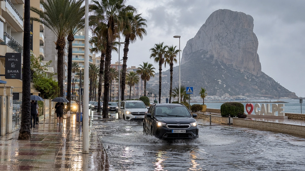 Calpe Unwetter 2026